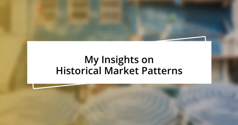 My Insights on Historical Market Patterns